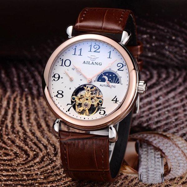 brand ailang tourbillon men dress watches automatic real leather business wristwatch moon phrase 4-hand reloj analog 3atm nw3290 wristwatche, Slivery;brown
brand ailang tourbillon men dress watches automatic real leather business wristwatch moon phrase 4-hand reloj analog 3atm nw3290 wristwatche, Slivery;brown