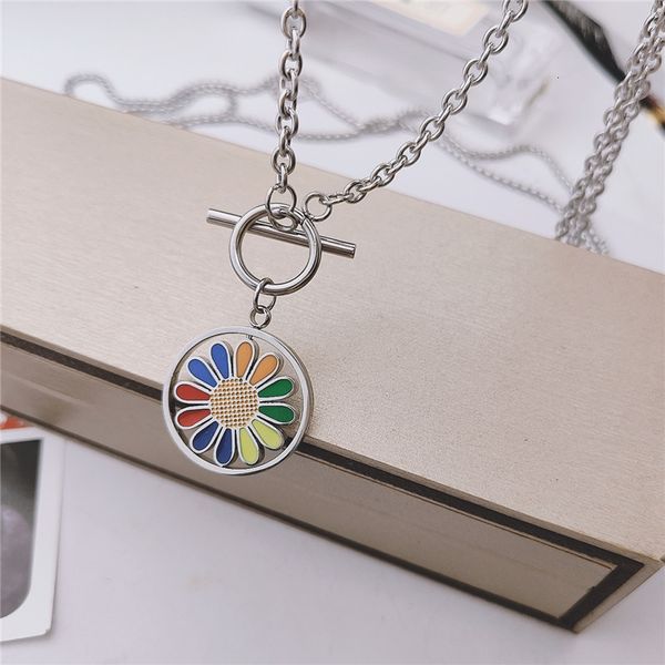 korea japan and ins daisy titanium steel necklace men's long hip hop sweater chain girls' sunflower pendant accessories, Silver
korea japan and ins daisy titanium steel necklace men's long hip hop sweater chain girls' sunflower pendant accessories, Silver