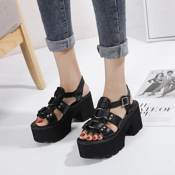 summer sandals woman platform women soft leather casual open toe buckle strap gladiator shoes punk black gothic1
summer sandals woman platform women soft leather casual open toe buckle strap gladiator shoes punk black gothic1