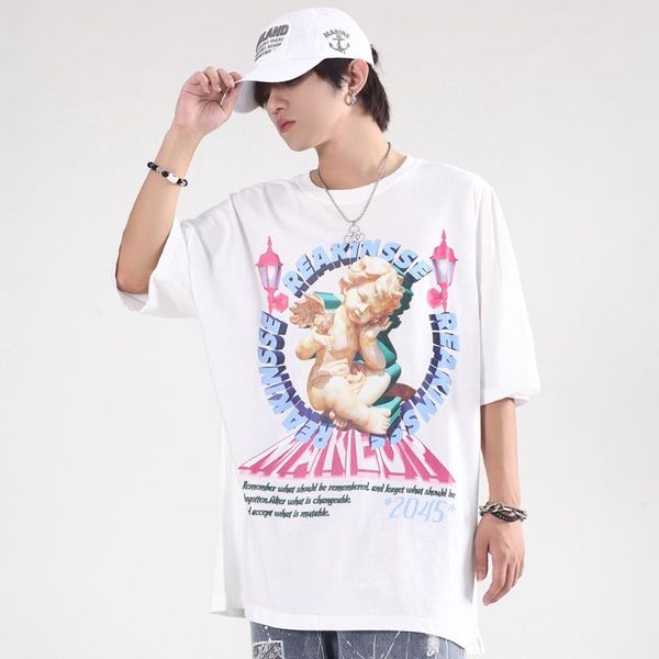 men's t-shirts angel goth print hip hop men graphic t shirts dark streetwear gothic clothes harajuku summer tees punk oversized shirt c, White;black
men's t-shirts angel goth print hip hop men graphic t shirts dark streetwear gothic clothes harajuku summer tees punk oversized shirt c, White;black