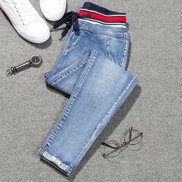 2021 women high waist skinny denim jeans plus size casual mom jeans pants streetwear black women clothing pant, Blue
2021 women high waist skinny denim jeans plus size casual mom jeans pants streetwear black women clothing pant, Blue