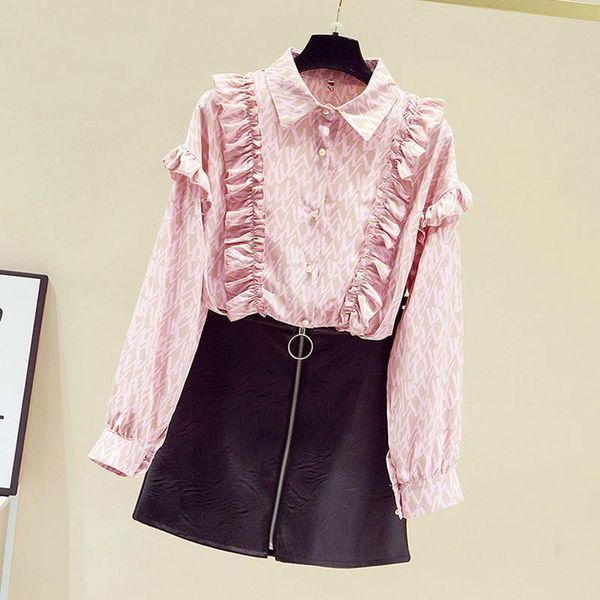 women's blouses & shirts print chiffon shirt sweet spring clothes 2021 long sleeve chic ruffled blouse office lady all-match, White
women's blouses & shirts print chiffon shirt sweet spring clothes 2021 long sleeve chic ruffled blouse office lady all-match, White