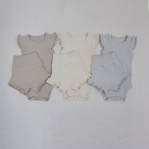 newborn baby new style spring summer solid color ribbed flying sleeves bodysuits set high waist pp pants 2pcs of clothes 210413, White
newborn baby new style spring summer solid color ribbed flying sleeves bodysuits set high waist pp pants 2pcs of clothes 210413, White