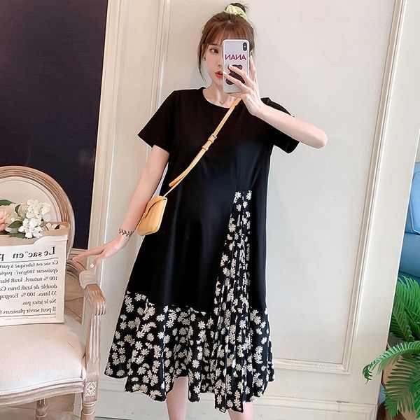 maternity dresses 06082# dress summer short sleeves easy matching loose stylish patchwork design pregnant women mom, White
maternity dresses 06082# dress summer short sleeves easy matching loose stylish patchwork design pregnant women mom, White