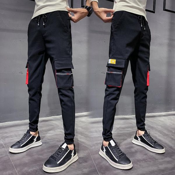 men's pants autumn 2021 man self-cultivation leisure time streetwear hip hop harem joggersmale thickening hombres, Black
men's pants autumn 2021 man self-cultivation leisure time streetwear hip hop harem joggersmale thickening hombres, Black