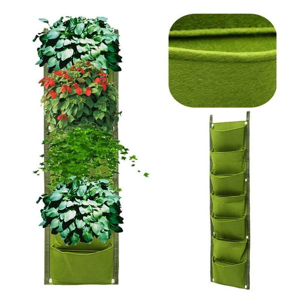 planters & pots economical 7 pocket vertical growing planting bag wall hanging pot garden planter ds99
planters & pots economical 7 pocket vertical growing planting bag wall hanging pot garden planter ds99