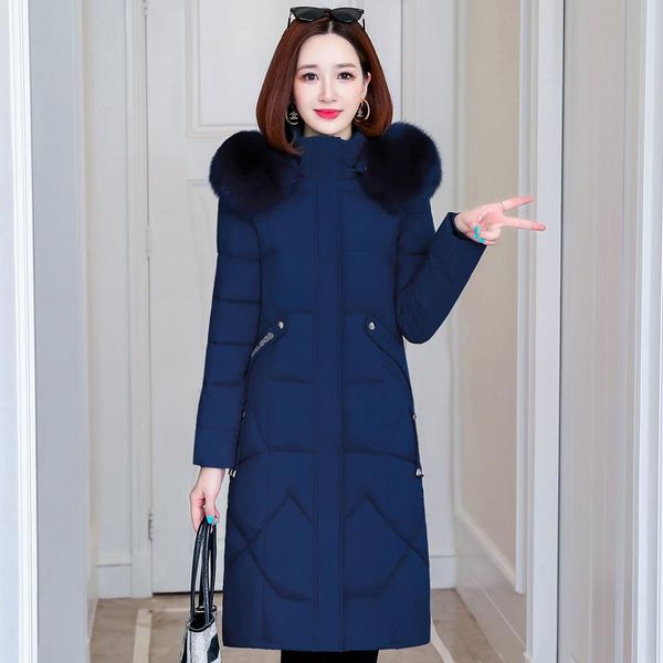 women's down & parkas 2021 winter jacket women's long fur collar hooded overcoat female solid casual cotton padded coat warm outerw, Black
women's down & parkas 2021 winter jacket women's long fur collar hooded overcoat female solid casual cotton padded coat warm outerw, Black