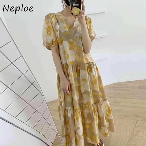flower tie dye dress women fashion v neck puff sleeve ladies vestidos summer loose casual long dresses 1e020 210422, Black;gray
flower tie dye dress women fashion v neck puff sleeve ladies vestidos summer loose casual long dresses 1e020 210422, Black;gray
