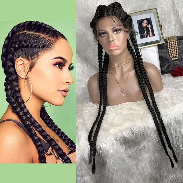 synthetic wigs black preplucked 26inch braided straight box braids twist hair for afro women with babyhair glueless 
synthetic wigs black preplucked 26inch braided straight box braids twist hair for afro women with babyhair glueless
