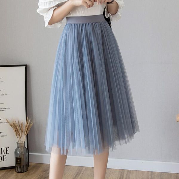 skirts women elegant lace mesh pleated 2021 elastic high waist fashion chic skirt solid color casual midi jupe femme, Black
skirts women elegant lace mesh pleated 2021 elastic high waist fashion chic skirt solid color casual midi jupe femme, Black