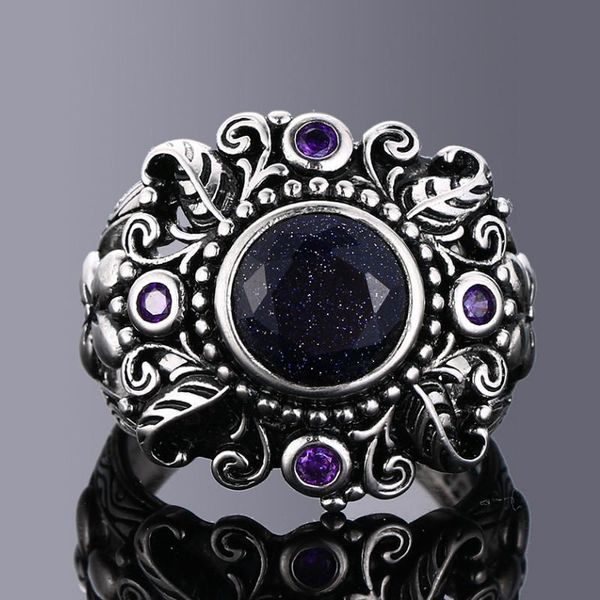 vintage 925 sterling silver jewelry blue sand stone gemstone rings for women men anniversary gift fine cluster, Golden;silver
vintage 925 sterling silver jewelry blue sand stone gemstone rings for women men anniversary gift fine cluster, Golden;silver