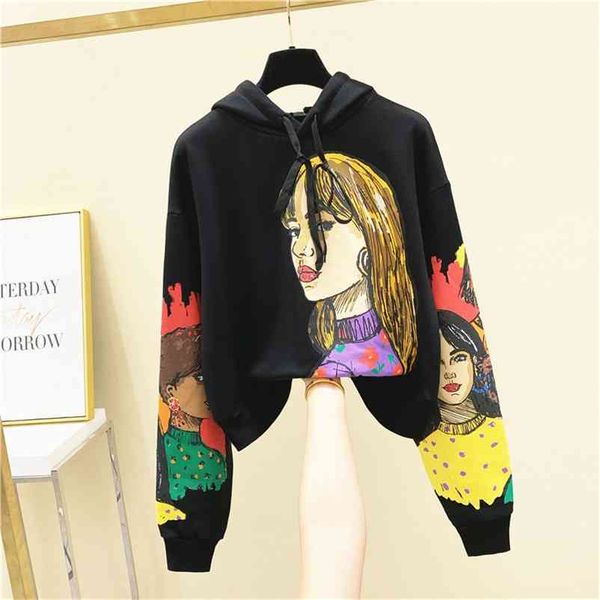 luxury design fashion women's long sleeves hooded autumn girls ladies print pullover casual hoodies a3776 210519, Black
luxury design fashion women's long sleeves hooded autumn girls ladies print pullover casual hoodies a3776 210519, Black