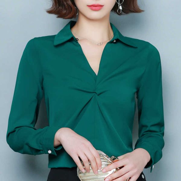 fashion woman blouses long sleeve blouse women v-neck office blouse chiffon blouse shirt womens and blouses c705 210602, White
fashion woman blouses long sleeve blouse women v-neck office blouse chiffon blouse shirt womens and blouses c705 210602, White