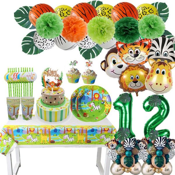 party decoration safari disposable tableware set jungle animal ballons kids 1 2 3 4 5 6 7 8 9 years birthday decorations baby
party decoration safari disposable tableware set jungle animal ballons kids 1 2 3 4 5 6 7 8 9 years birthday decorations baby