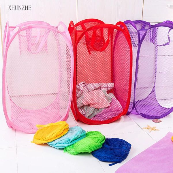 nylon mesh fabric laundry storage basket for toy foldable washing dirty clothes sundries box baskets
nylon mesh fabric laundry storage basket for toy foldable washing dirty clothes sundries box baskets