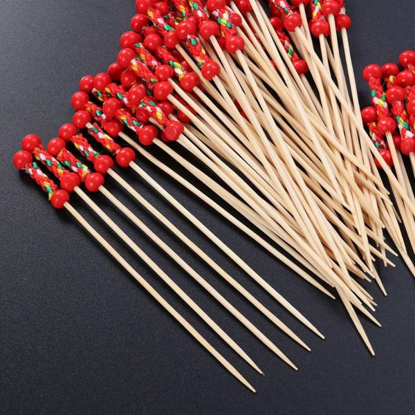 disposable flatware 200pcs toothpicks bamboo fruit picks cocktail creative art party supplies (dual red bead style)
disposable flatware 200pcs toothpicks bamboo fruit picks cocktail creative art party supplies (dual red bead style)