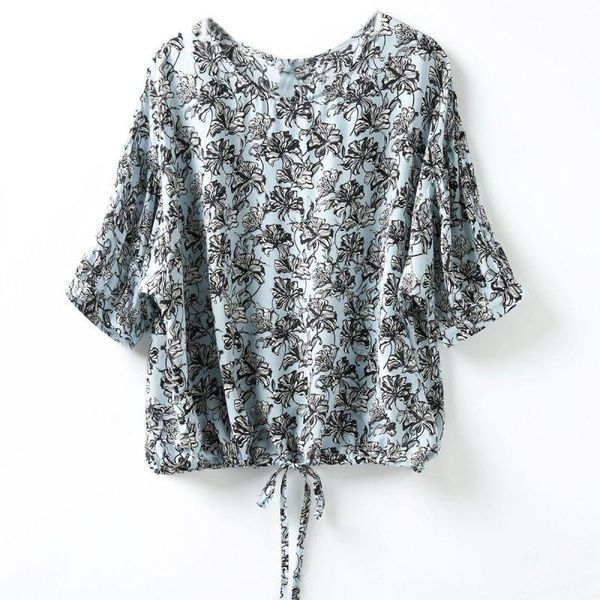 women's t-shirt printed short-sleeved women summer loose hem lace clothes chiffon silk regular, White
women's t-shirt printed short-sleeved women summer loose hem lace clothes chiffon silk regular, White