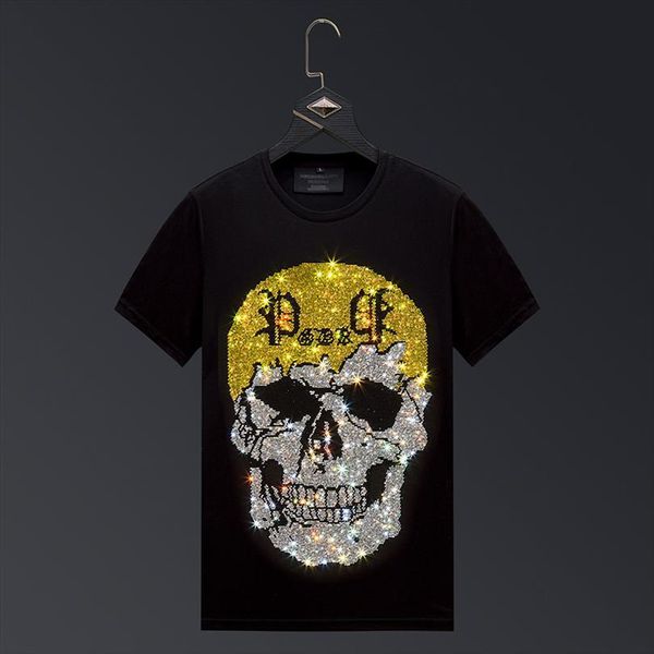 rhinestones skull short sleeve fashion mens t shirts clothing streetwear o neck modal cotton calaveras camiseta, White;black
rhinestones skull short sleeve fashion mens t shirts clothing streetwear o neck modal cotton calaveras camiseta, White;black