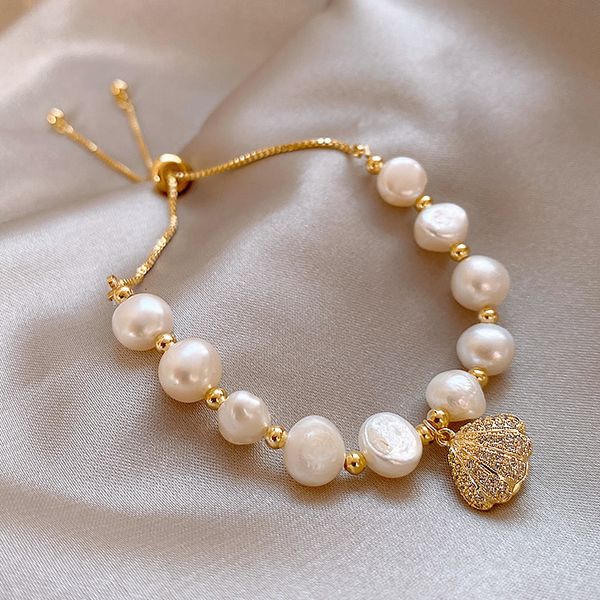 bracelet shell pearl women's net red student's friend korean version simple ins niche design personalized hand decoration, Golden;silver
bracelet shell pearl women's net red student's friend korean version simple ins niche design personalized hand decoration, Golden;silver