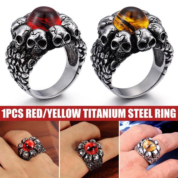 wedding rings stylish skull shape ring with gem titanium steel anti-fading finger decoration xrq88, Slivery;golden
wedding rings stylish skull shape ring with gem titanium steel anti-fading finger decoration xrq88, Slivery;golden
