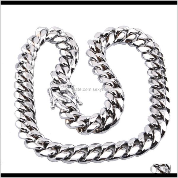 chains & pendants drop delivery 2021 miami cuban link chain necklace men hip hop gold sier necklaces stainless steel jewelry y8hem, Silver
chains & pendants drop delivery 2021 miami cuban link chain necklace men hip hop gold sier necklaces stainless steel jewelry y8hem, Silver