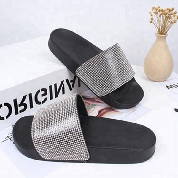 slippers rhinestone women flip flops summer slides shoes crystal diamond bling beach sandals casual slip on, Black
slippers rhinestone women flip flops summer slides shoes crystal diamond bling beach sandals casual slip on, Black