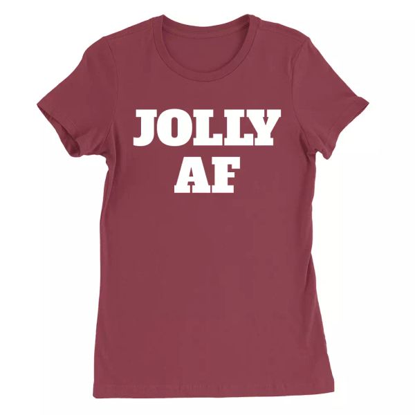 jolly af womens t-shirt funny festive christmas gift present scrooge bar humbug, White;black
jolly af womens t-shirt funny festive christmas gift present scrooge bar humbug, White;black