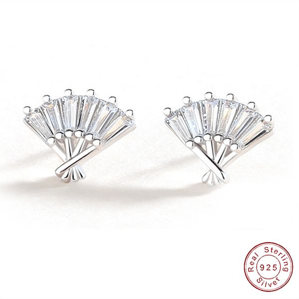 fine aaa zircon small fan solid s925 sterling silver stud earrings geometric for girls jewelry birthday gift, Golden;silver
fine aaa zircon small fan solid s925 sterling silver stud earrings geometric for girls jewelry birthday gift, Golden;silver