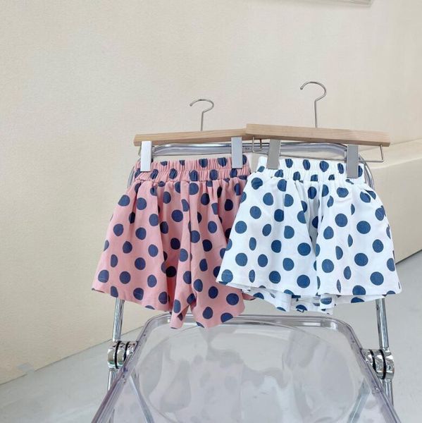 style girls boys dots shorts summer cotton fashion kids 3-8 years ye676, Black