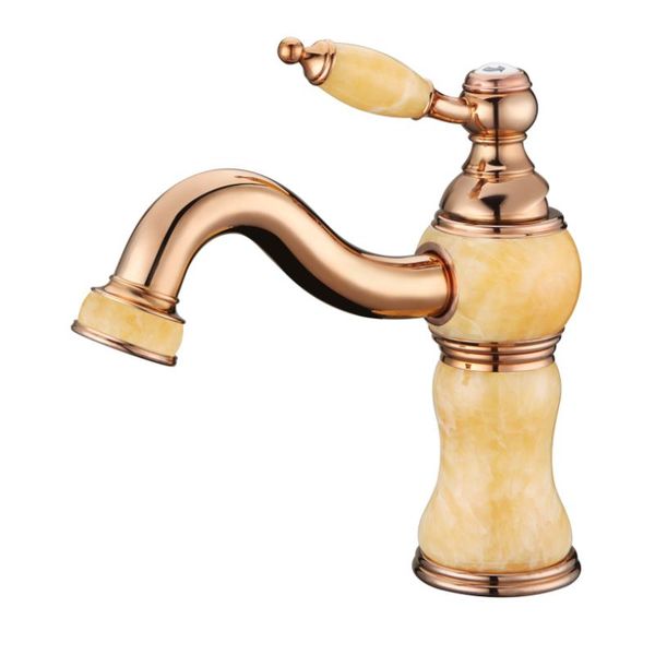 bathroom sink faucets european classical imitation marble gilt single retro copper faucet high-grade natural jade 
bathroom sink faucets european classical imitation marble gilt single retro copper faucet high-grade natural jade