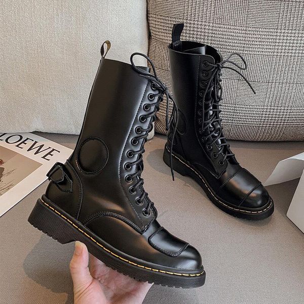 boots winter women ankle lace up platform shoes woman 2021 militares riding female botas mujer women's, Black
boots winter women ankle lace up platform shoes woman 2021 militares riding female botas mujer women's, Black