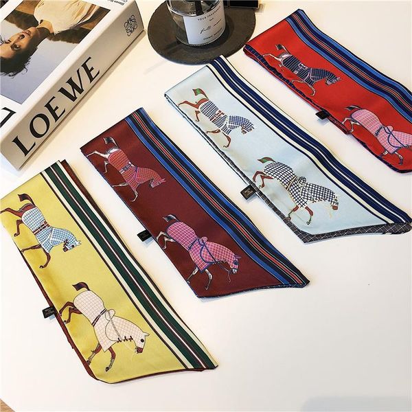 scarves 100cm design horse plaid twill scarf double-deck women tie head silk & wraps neckerchief for ladies, Blue;gray
scarves 100cm design horse plaid twill scarf double-deck women tie head silk & wraps neckerchief for ladies, Blue;gray