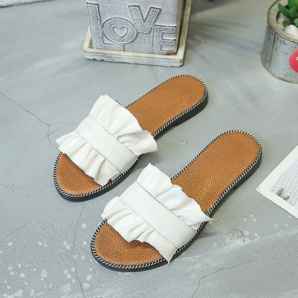 ladies sweet korean fashion lace slippers, Black 
ladies sweet korean fashion lace slippers, Black