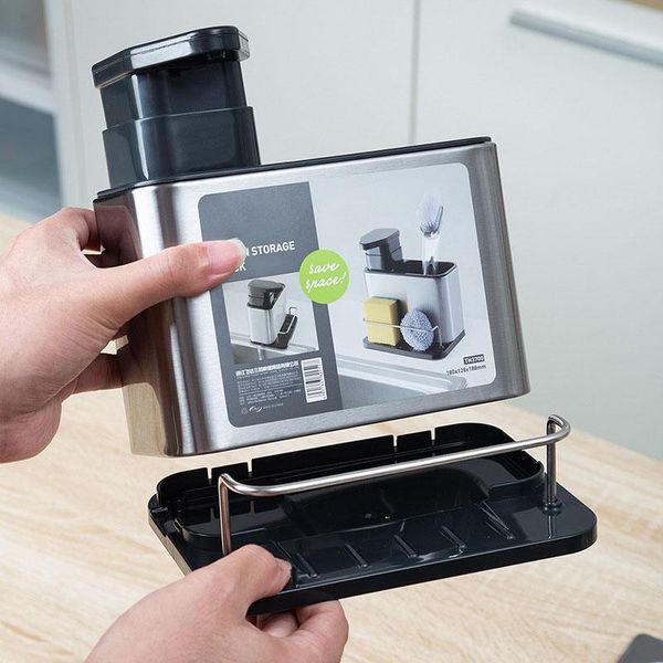 kitchen storage & organization 1pcs multifunctional sink washing sponge rack soap dispenser hand detergent bottle organizer stand
kitchen storage & organization 1pcs multifunctional sink washing sponge rack soap dispenser hand detergent bottle organizer stand
