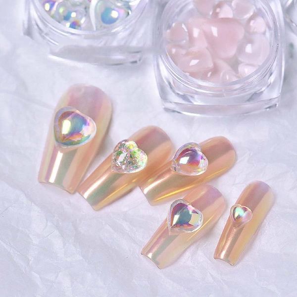 nail art decorations colorful shiny love heart 3d decoration champagne mica symphony aurora jewelry elegant charms manicure accessories, Silver;gold
nail art decorations colorful shiny love heart 3d decoration champagne mica symphony aurora jewelry elegant charms manicure accessories, Silver;gold