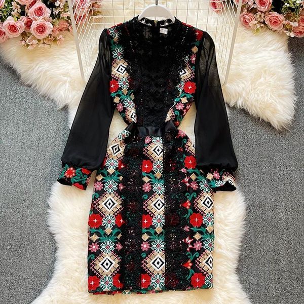 casual dresses 2021 summer retro embroidery vestidos female printed lace stitching was thin and temperament midi dress 868, Black;gray
casual dresses 2021 summer retro embroidery vestidos female printed lace stitching was thin and temperament midi dress 868, Black;gray