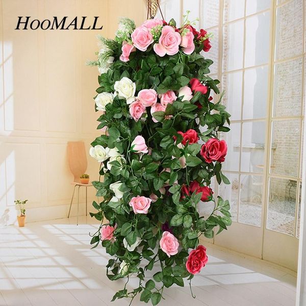 decorative flowers & wreaths 90cm fake silk rose flower rattan wall hanging vine artificial green leaves diy craft home wedding decoration
decorative flowers & wreaths 90cm fake silk rose flower rattan wall hanging vine artificial green leaves diy craft home wedding decoration