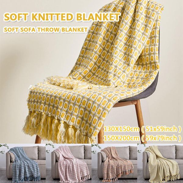 blankets 1pcs nordic knitted sofa throw blanket with tassels plaid for bed nap air conditioning office home decor
blankets 1pcs nordic knitted sofa throw blanket with tassels plaid for bed nap air conditioning office home decor