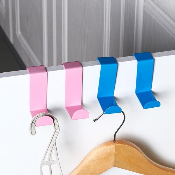 hooks & rails 2pcs/lot blue/pink coat hanger over the door stainless steel z shape back kitchen bathroom storage holder rack
hooks & rails 2pcs/lot blue/pink coat hanger over the door stainless steel z shape back kitchen bathroom storage holder rack