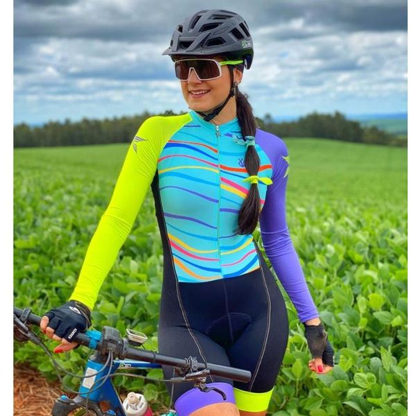 triathlon cycling clothing women's summer bicycle skinsuit pro team mtb speedsuit long sleeve bodysuit dress kit ciclismo racing sets, Black;blue
triathlon cycling clothing women's summer bicycle skinsuit pro team mtb speedsuit long sleeve bodysuit dress kit ciclismo racing sets, Black;blue