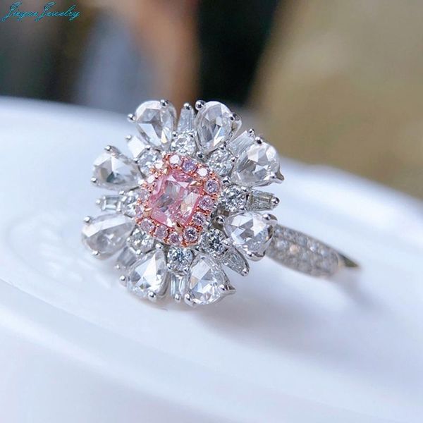 fashion charm flower rings adjustable size with pink zircon luxury two tone jewelry for women wedding engagement valentines gift, Slivery;golden
fashion charm flower rings adjustable size with pink zircon luxury two tone jewelry for women wedding engagement valentines gift, Slivery;golden