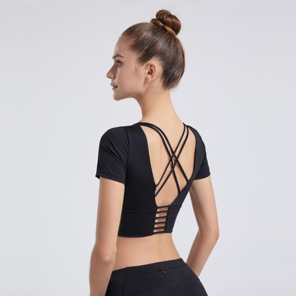 women's shapers women yoga shirts short sleeve cross straps padded cup crop fitness running workout sportswear slim stretchy linger, Black;white
women's shapers women yoga shirts short sleeve cross straps padded cup crop fitness running workout sportswear slim stretchy linger, Black;white