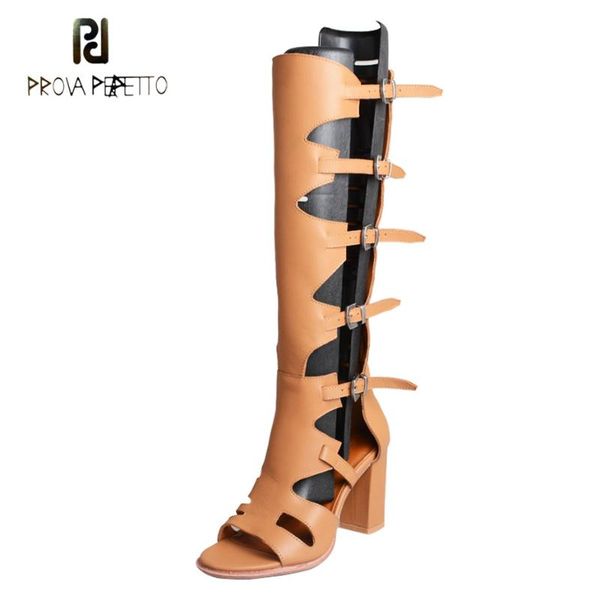 prova perfetto genuine leather high heel gladiator sandals women summer knee boots belt buckle hollow punk style, Black
prova perfetto genuine leather high heel gladiator sandals women summer knee boots belt buckle hollow punk style, Black
