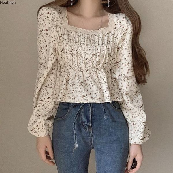 women's blouses & shirts long-sleeved blouse floral shirt comfortable fashion casual korean square collar spring and summer, White
women's blouses & shirts long-sleeved blouse floral shirt comfortable fashion casual korean square collar spring and summer, White
