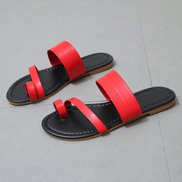 women slippers summer pu leather ladies clip toe sandals casual women's fashion flats shoe female footwear plus size, Black
women slippers summer pu leather ladies clip toe sandals casual women's fashion flats shoe female footwear plus size, Black