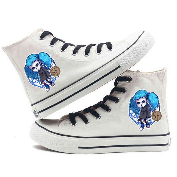 sally face high canvas shoes casual men's and women's cloth couple student, Black;white
sally face high canvas shoes casual men's and women's cloth couple student, Black;white