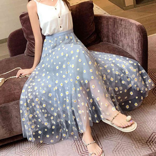 skirts spring summer sweet embroidered daisy a-line maxi long tulle y layered mesh fairy patchwork floral pleated skirts, Black
skirts spring summer sweet embroidered daisy a-line maxi long tulle y layered mesh fairy patchwork floral pleated skirts, Black
