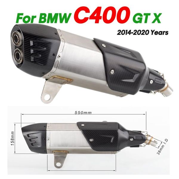 motorcycle exhaust system muffler performance c400 c400x middle tube suit c400gt 2021 to years
motorcycle exhaust system muffler performance c400 c400x middle tube suit c400gt 2021 to years