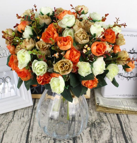 decorative flowers & wreaths 21 heads artificial rose romantic diy fake silk floral for wedding bouquet party home decoration
decorative flowers & wreaths 21 heads artificial rose romantic diy fake silk floral for wedding bouquet party home decoration
