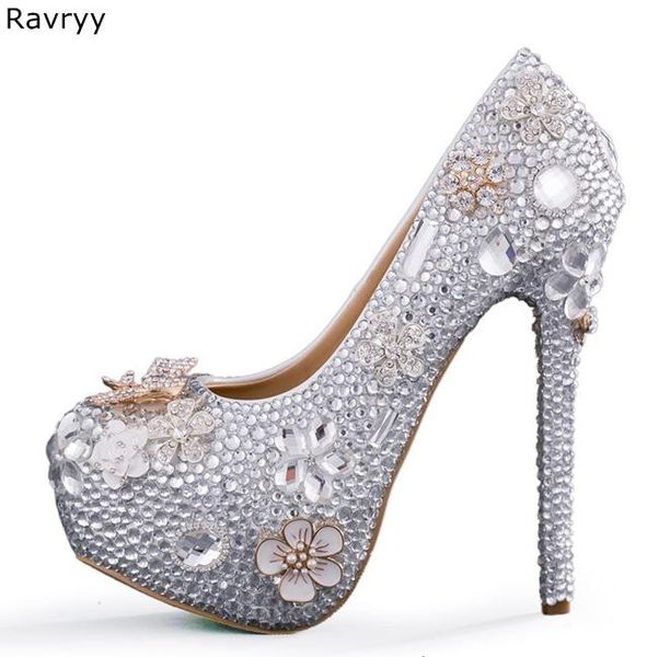 diamond flowers decor bride wedding shoes woman high heel bling crystal platform heels party feamle dress, Black
diamond flowers decor bride wedding shoes woman high heel bling crystal platform heels party feamle dress, Black